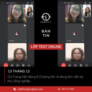 LỚP TEST GIỌNG HÁT ONLINE CÙNG CHỊ HỌC VIÊN VÀ CÔ GIÁO LINH HUỆ